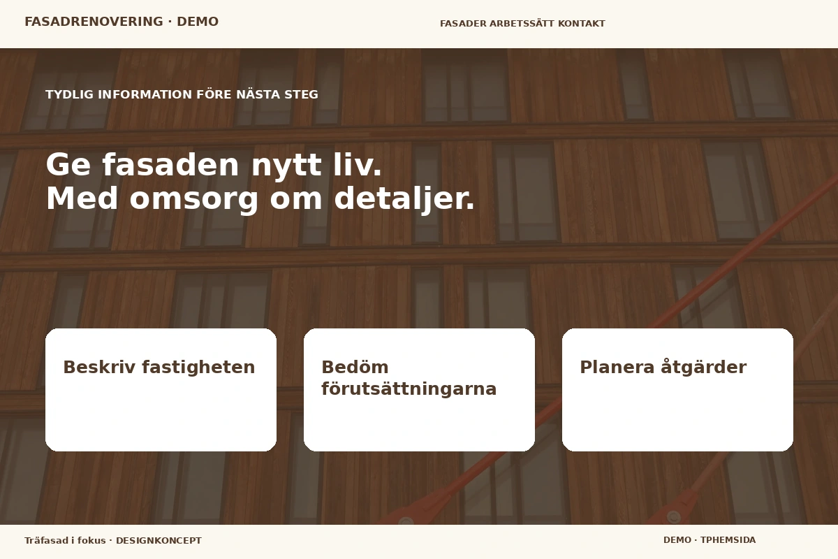 Träfasad i fokus – Inför ditt val för fasadrenovering