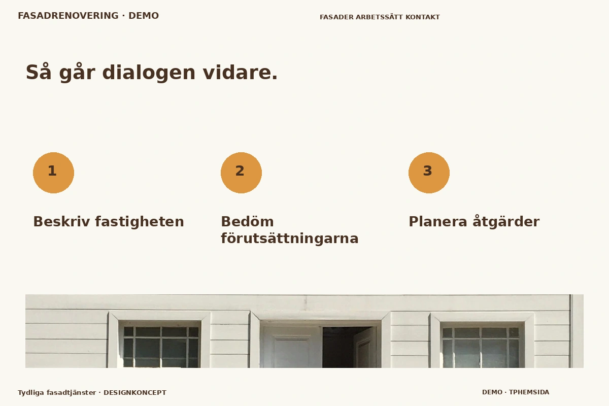 Tydliga fasadtjänster – Så fungerar dialogen för fasadrenovering
