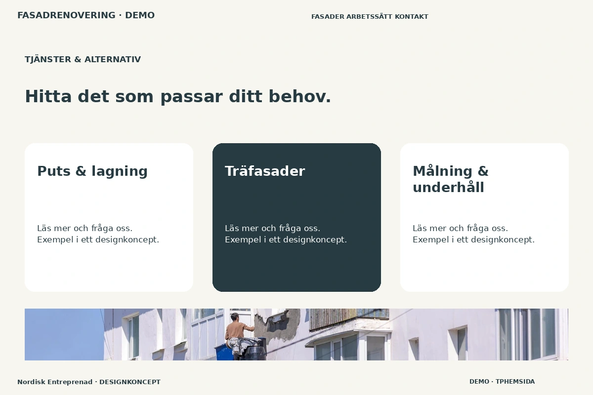 Nordisk Entreprenad – Tjänster & alternativ för fasadrenovering