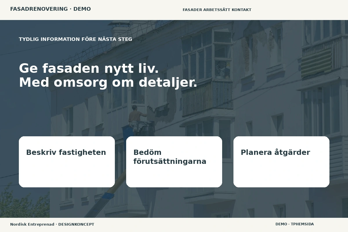 Nordisk Entreprenad – Inför ditt val för fasadrenovering