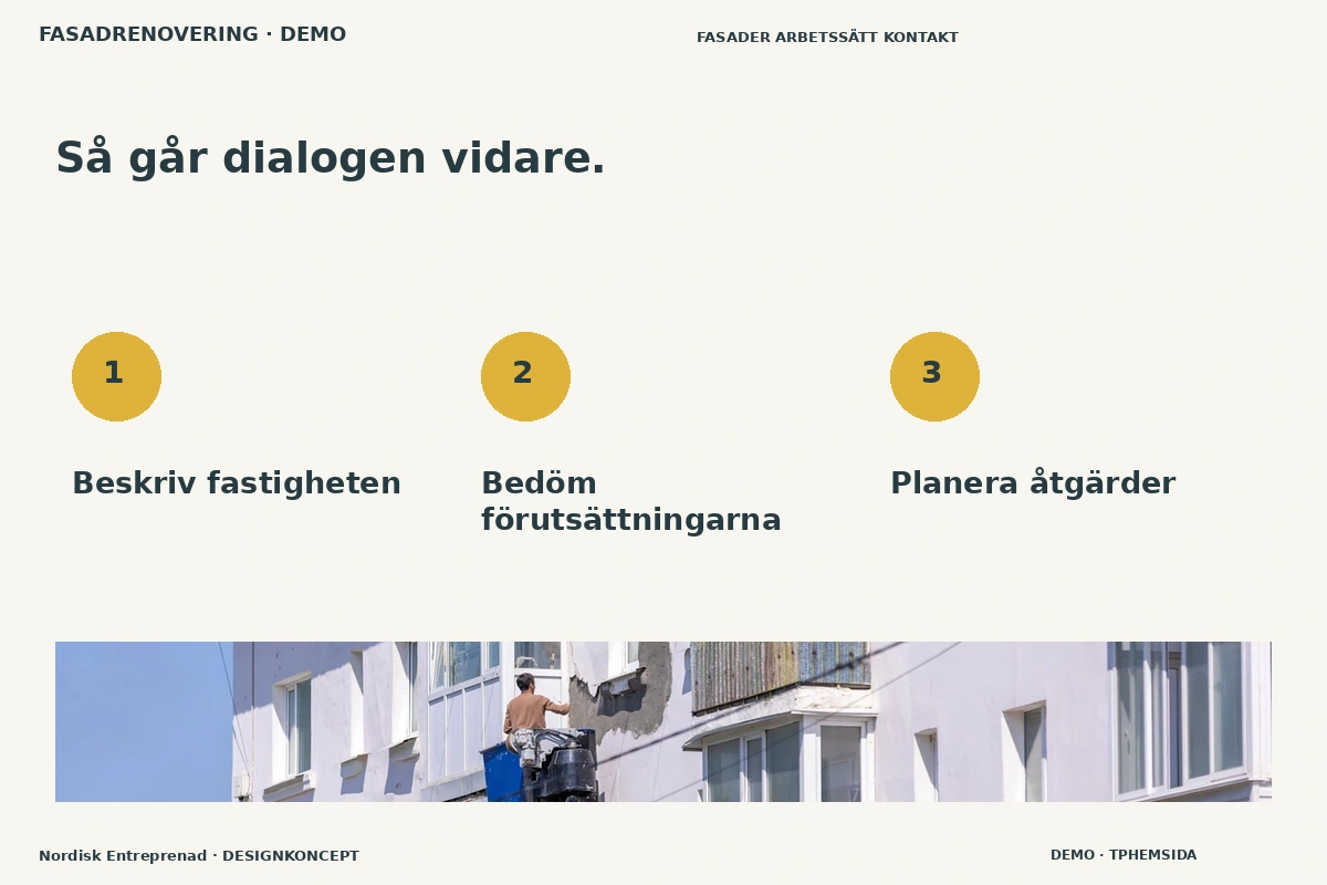 Nordisk Entreprenad – Så fungerar dialogen för fasadrenovering