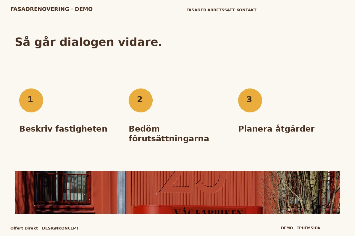 Offert Direkt – Så fungerar dialogen för fasadrenovering