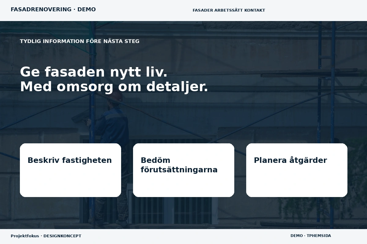 Projektfokus – Inför ditt val för fasadrenovering