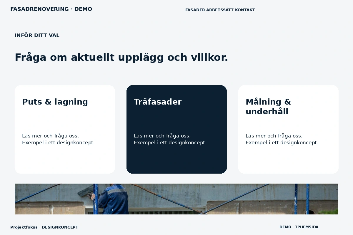 Projektfokus – Alternativ & villkor för fasadrenovering