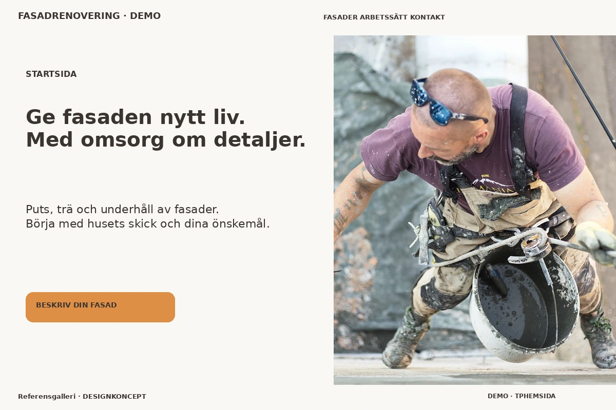 Referensgalleri – Startsida för fasadrenovering
