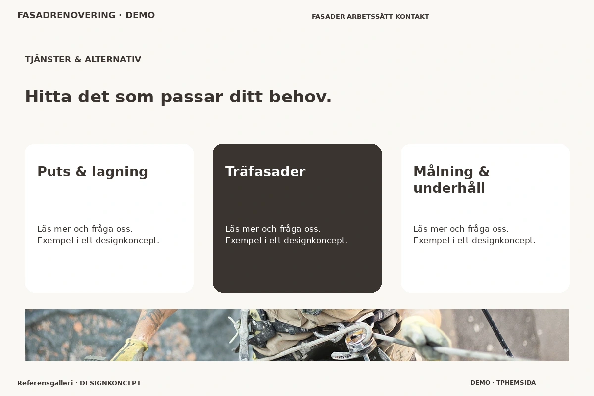 Referensgalleri – Tjänster & alternativ för fasadrenovering