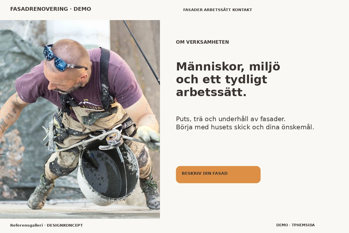 Referensgalleri – Om verksamheten för fasadrenovering