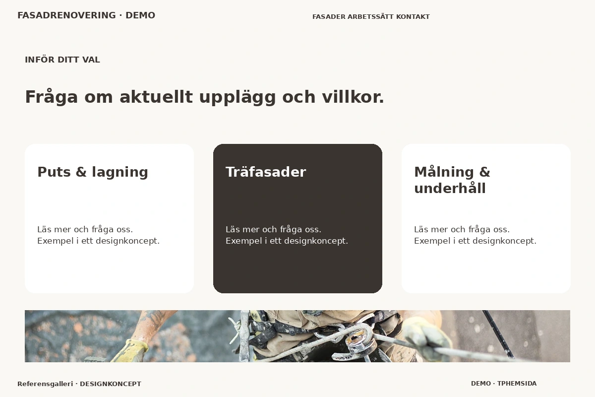 Referensgalleri – Alternativ & villkor för fasadrenovering