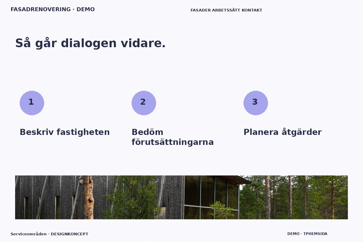 Serviceområden – Så fungerar dialogen för fasadrenovering