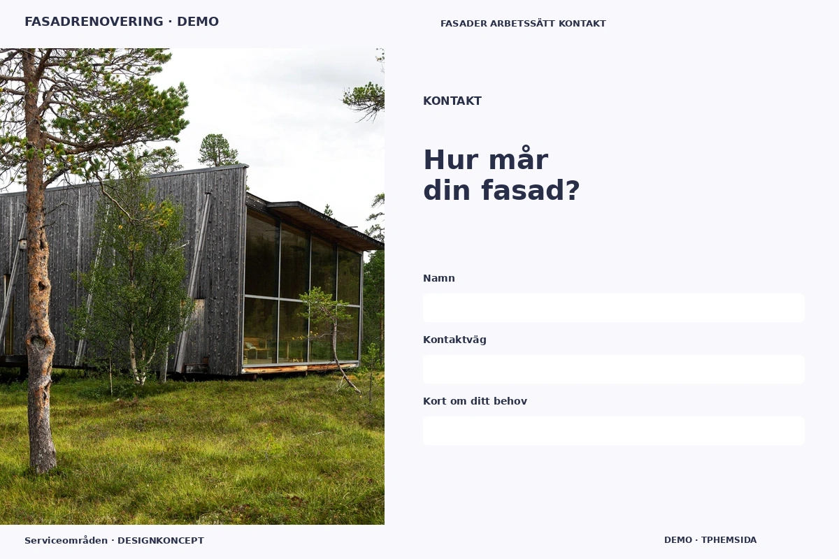 Serviceområden – Kontakt för fasadrenovering