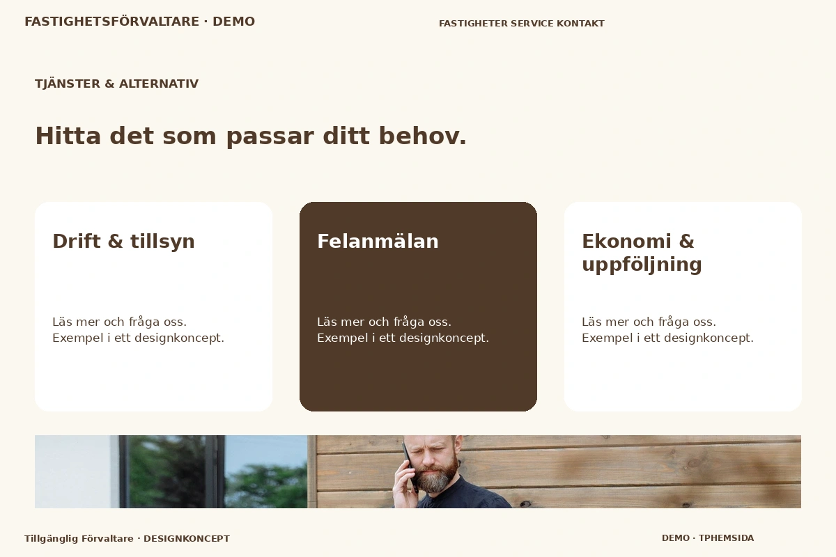 Tillgänglig Förvaltare – Tjänster & alternativ för fastighetsförvaltare