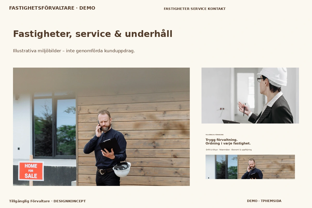 Tillgänglig Förvaltare – Fastigheter, service & underhåll för fastighetsförvaltare