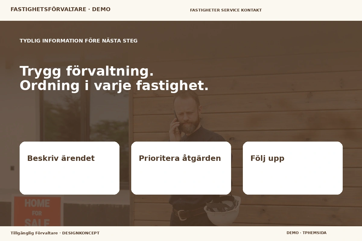 Tillgänglig Förvaltare – Inför ditt val för fastighetsförvaltare