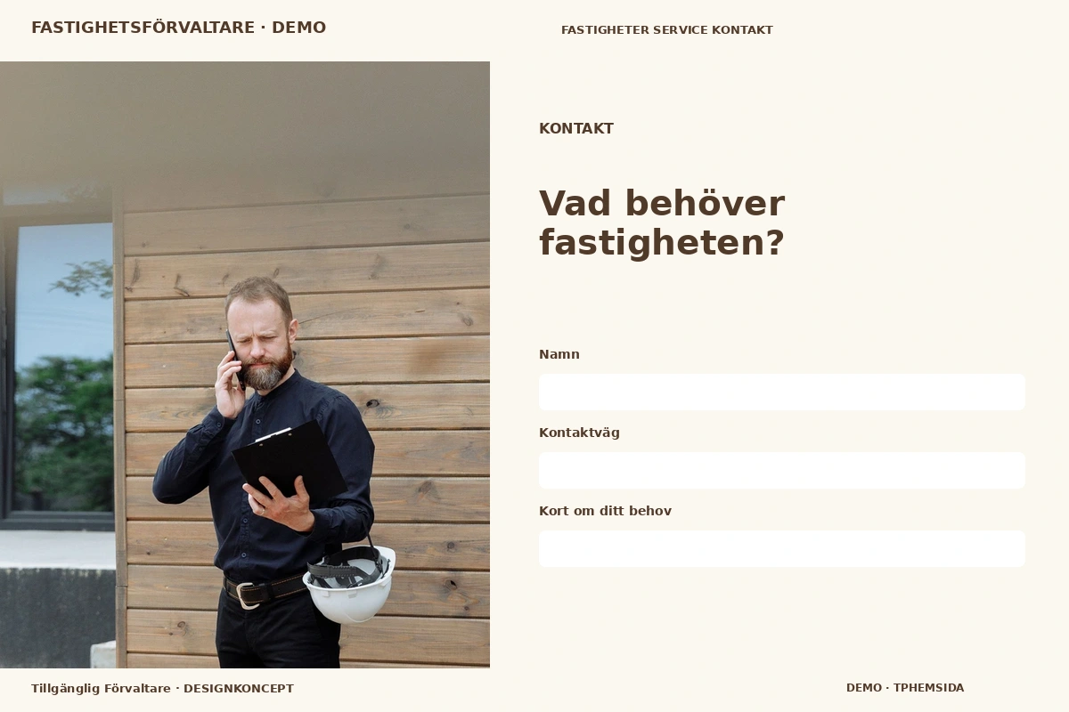 Tillgänglig Förvaltare – Kontakt för fastighetsförvaltare