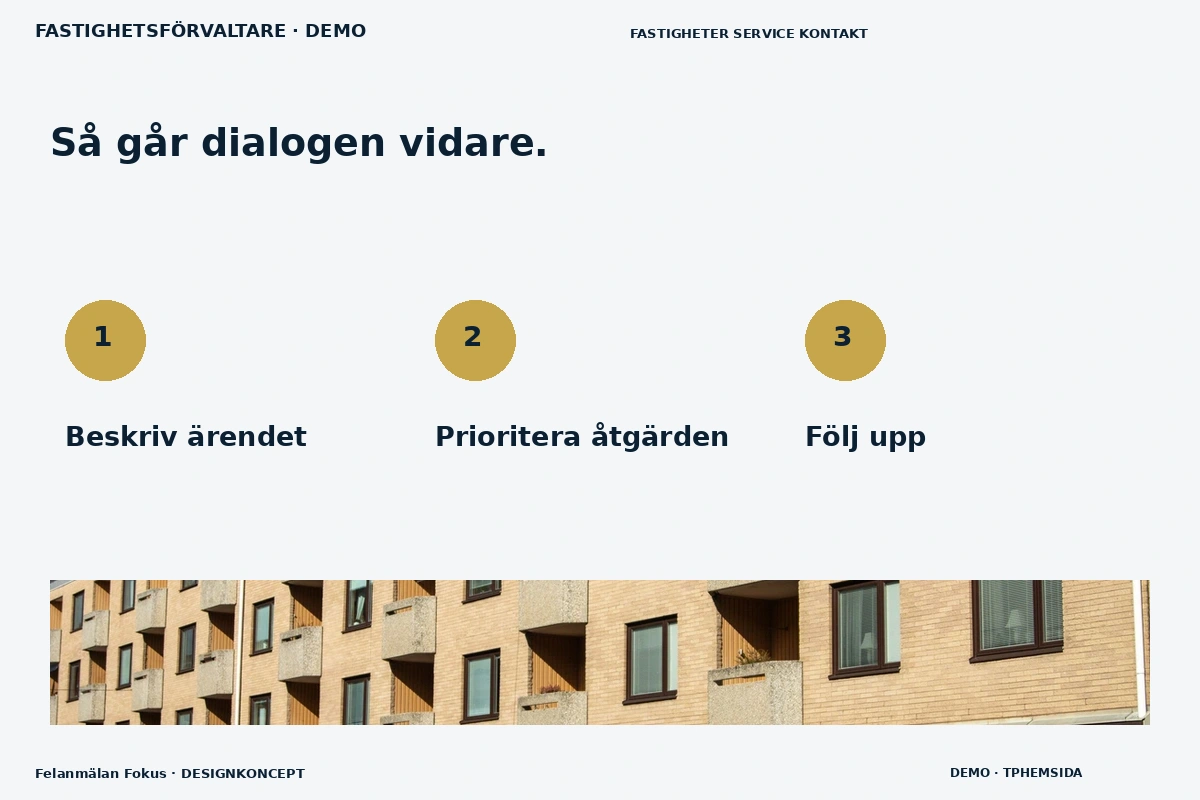 Felanmälan Fokus – Så fungerar dialogen för fastighetsförvaltare