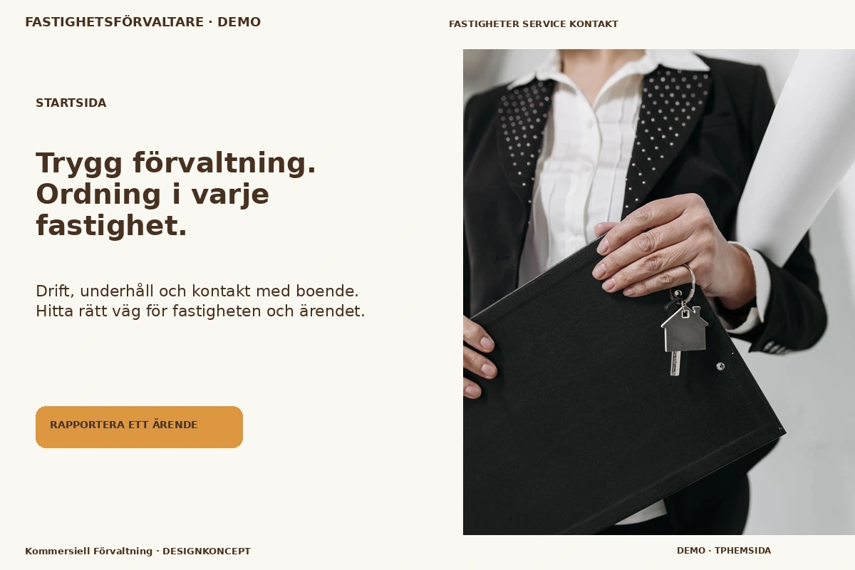 Kommersiell Förvaltning – Startsida för fastighetsförvaltare