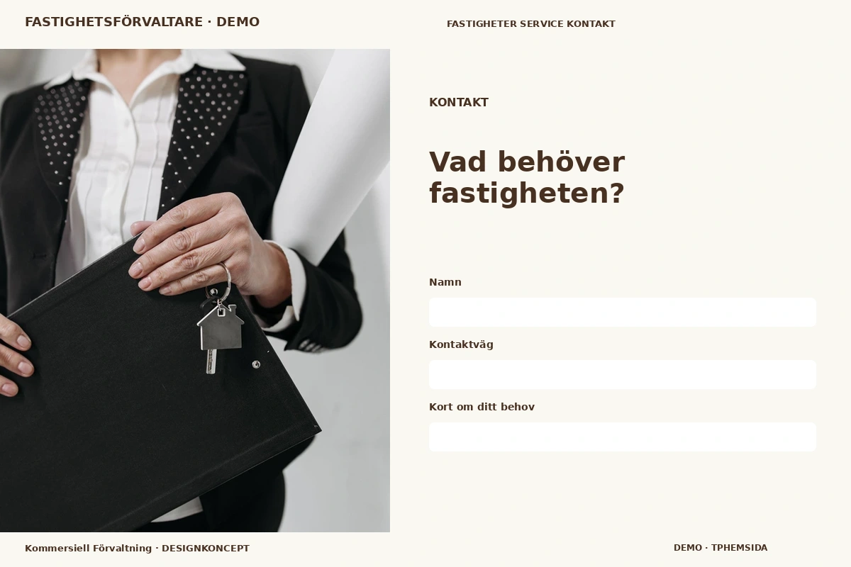Kommersiell Förvaltning – Kontakt för fastighetsförvaltare