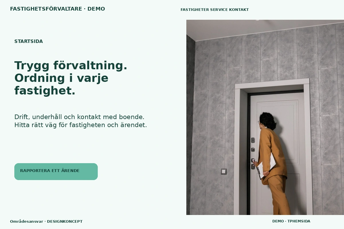 Områdesansvar – Startsida för fastighetsförvaltare
