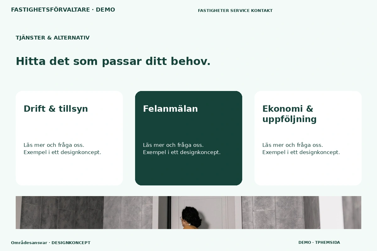 Områdesansvar – Tjänster & alternativ för fastighetsförvaltare