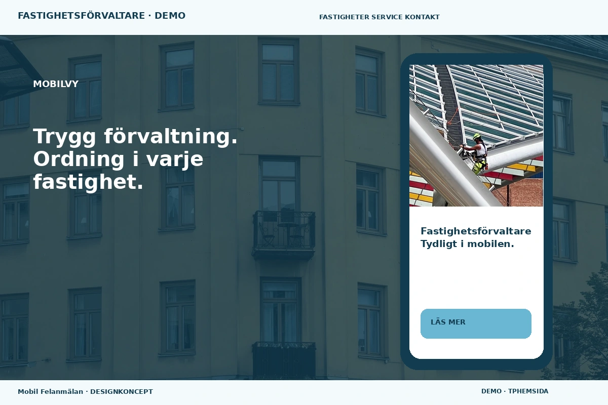 Mobil Felanmälan – Mobilvy för fastighetsförvaltare