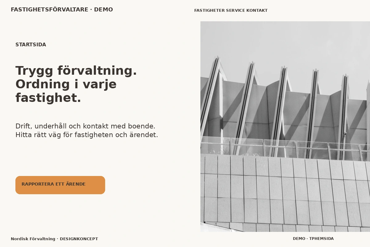 Nordisk Förvaltning – Startsida för fastighetsförvaltare