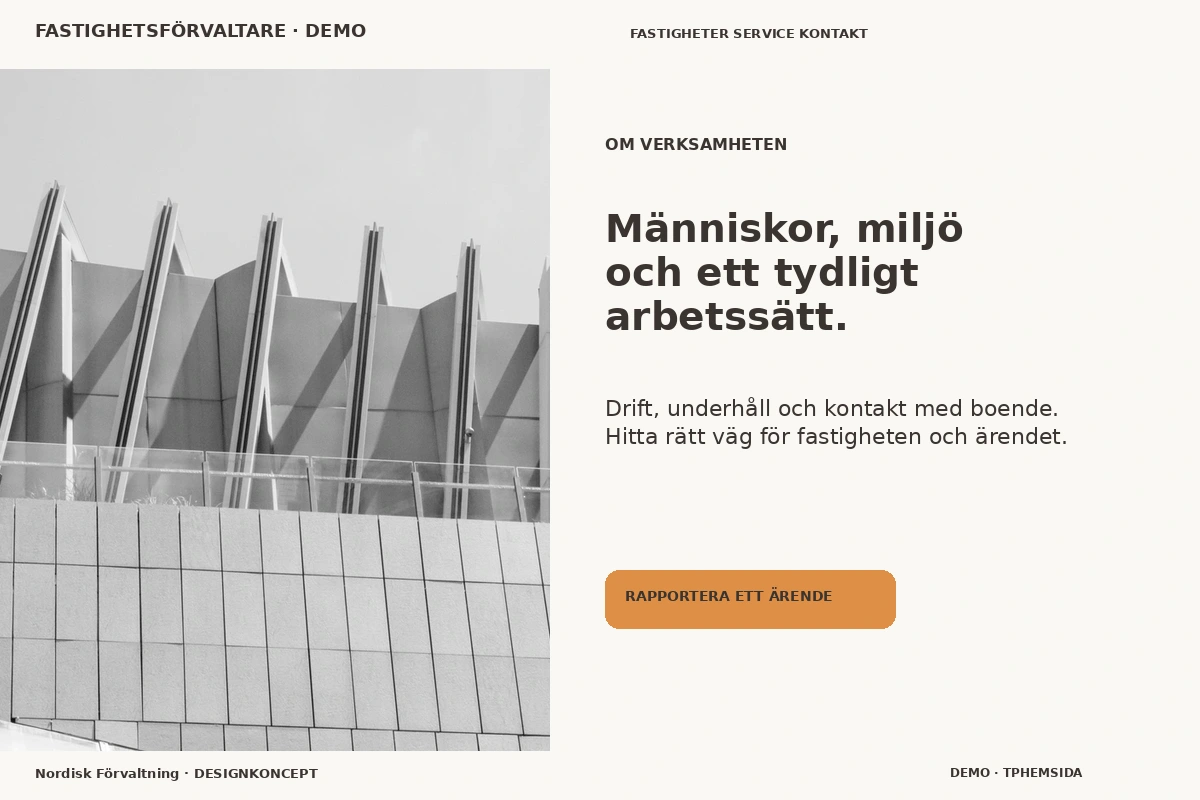 Nordisk Förvaltning – Om verksamheten för fastighetsförvaltare
