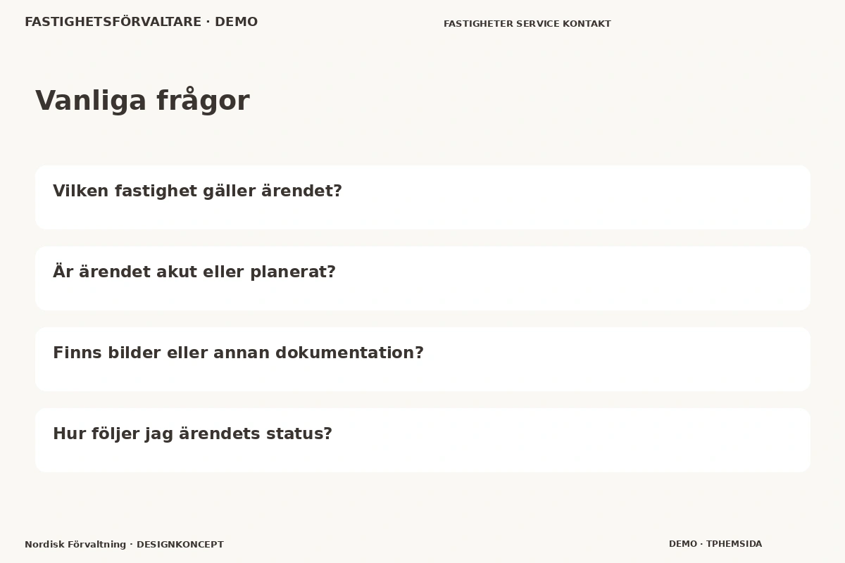 Nordisk Förvaltning – Vanliga frågor för fastighetsförvaltare
