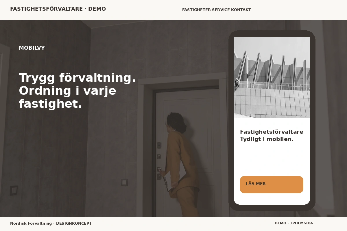 Nordisk Förvaltning – Mobilvy för fastighetsförvaltare