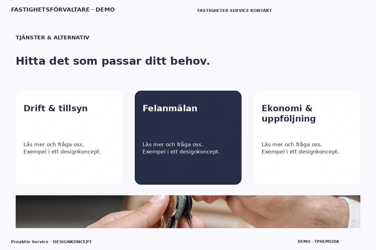 Proaktiv Service – Tjänster & alternativ för fastighetsförvaltare