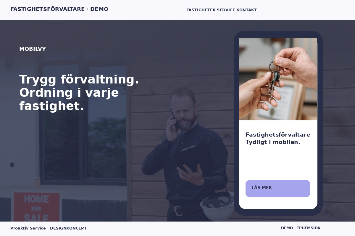 Proaktiv Service – Mobilvy för fastighetsförvaltare