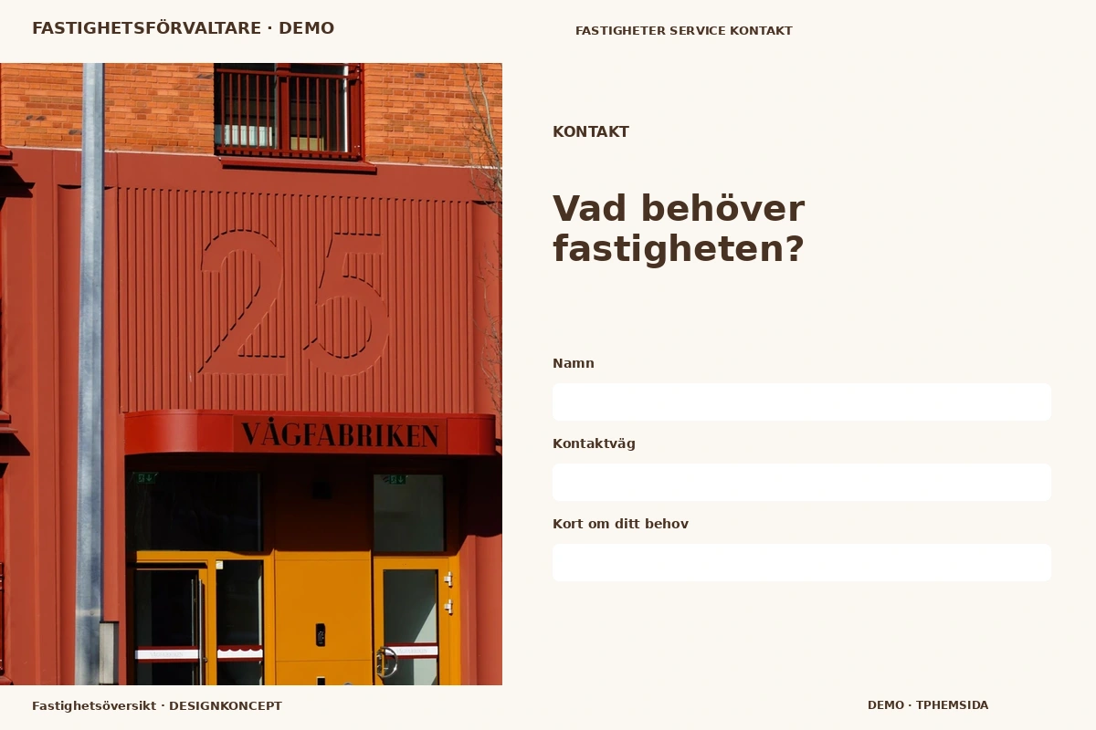 Fastighetsöversikt – Kontakt för fastighetsförvaltare