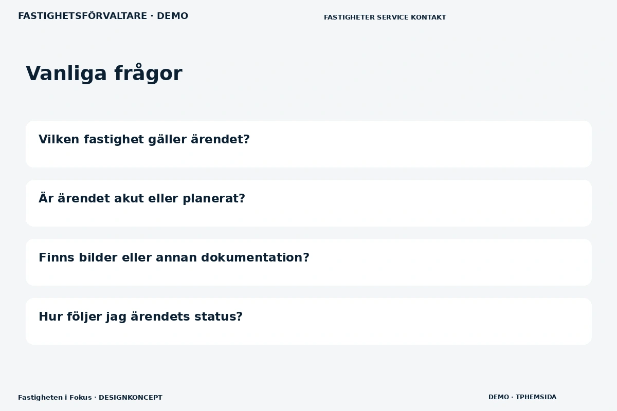 Fastigheten i Fokus – Vanliga frågor för fastighetsförvaltare