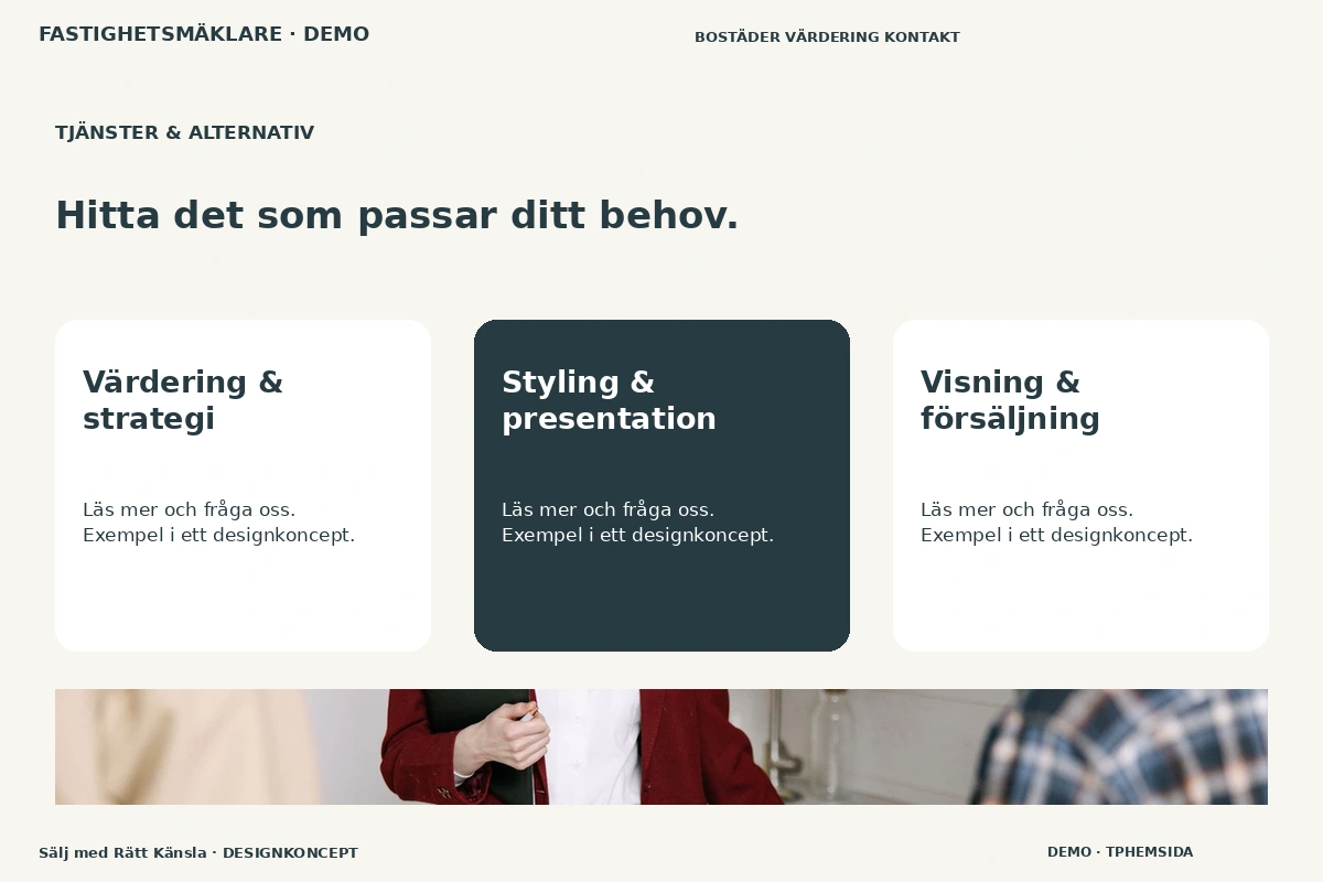 Sälj med Rätt Känsla – Tjänster & alternativ för fastighetsmäklare