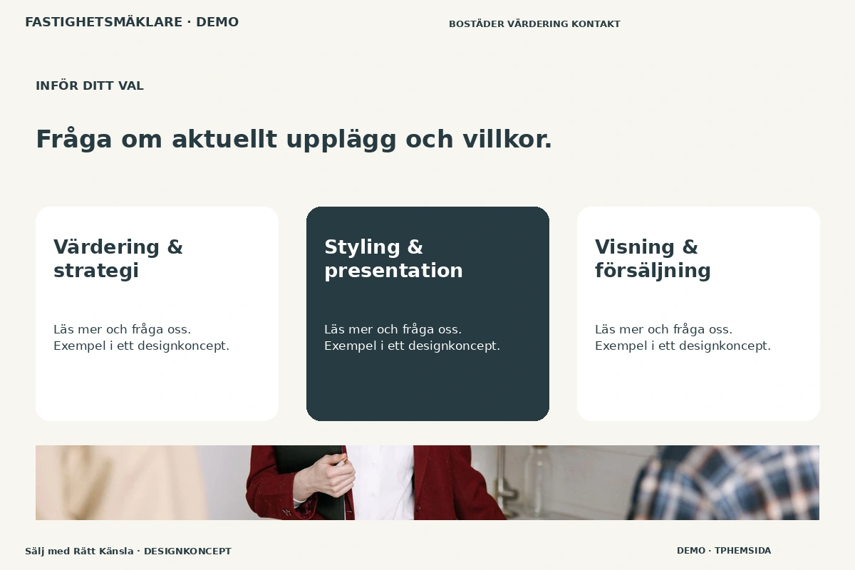 Sälj med Rätt Känsla – Alternativ & villkor för fastighetsmäklare