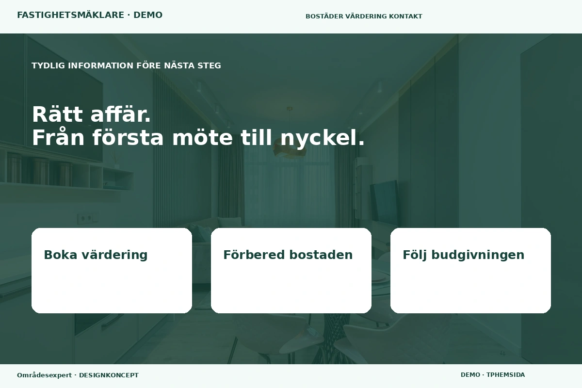 Områdesexpert – Inför ditt val för fastighetsmäklare