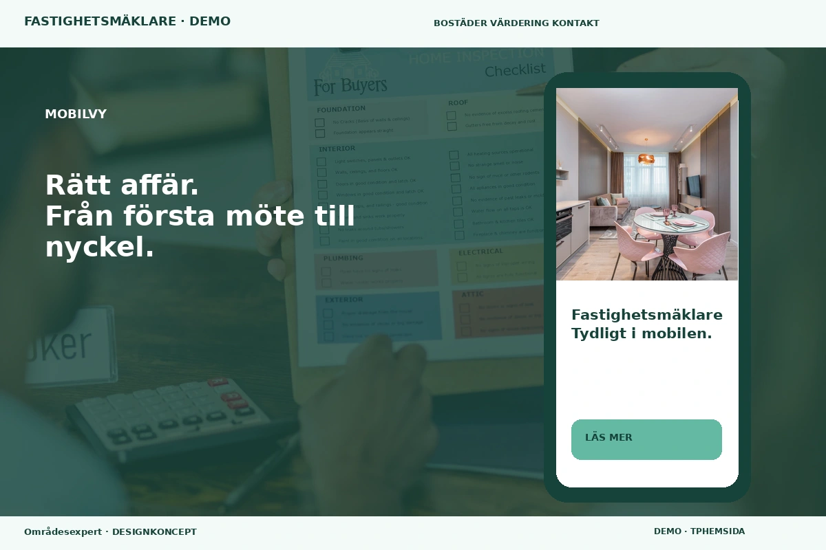 Områdesexpert – Mobilvy för fastighetsmäklare
