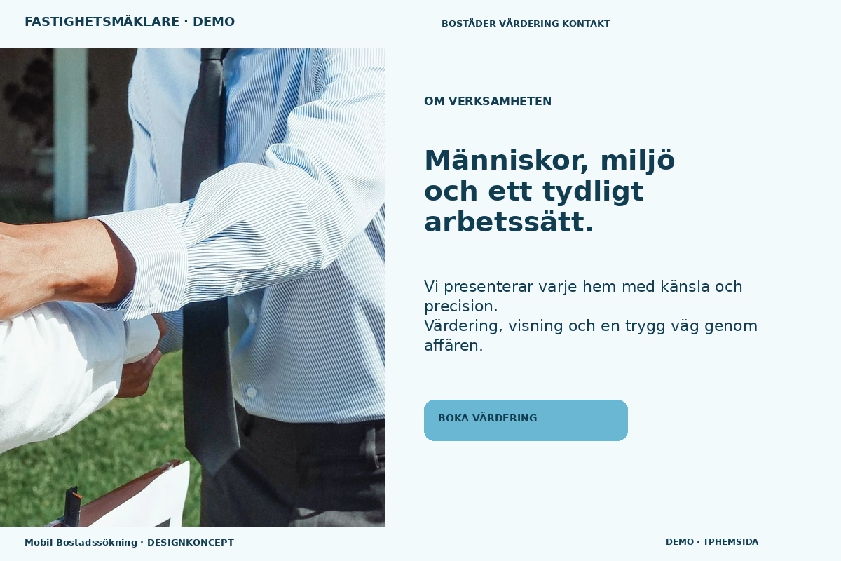 Mobil Bostadssökning – Om verksamheten för fastighetsmäklare