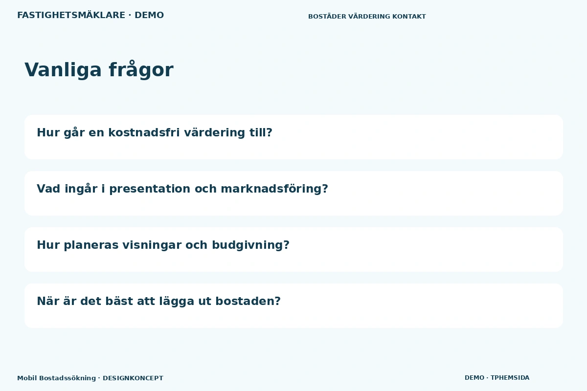 Mobil Bostadssökning – Vanliga frågor för fastighetsmäklare