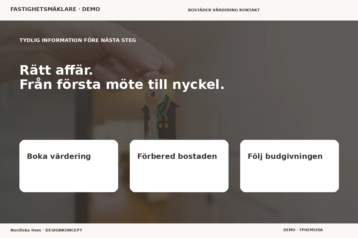 Nordiska Hem – Inför ditt val för fastighetsmäklare