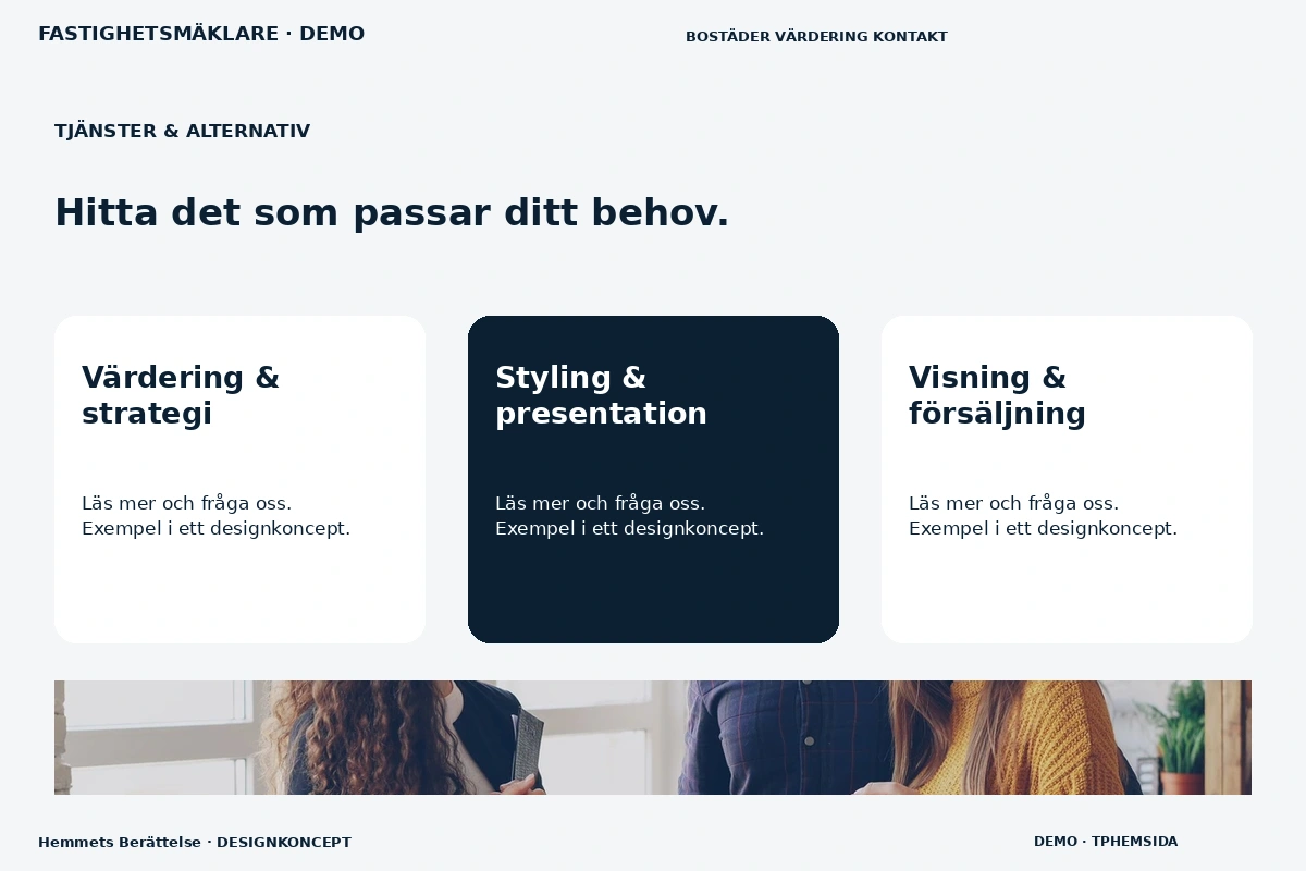 Hemmets Berättelse – Tjänster & alternativ för fastighetsmäklare