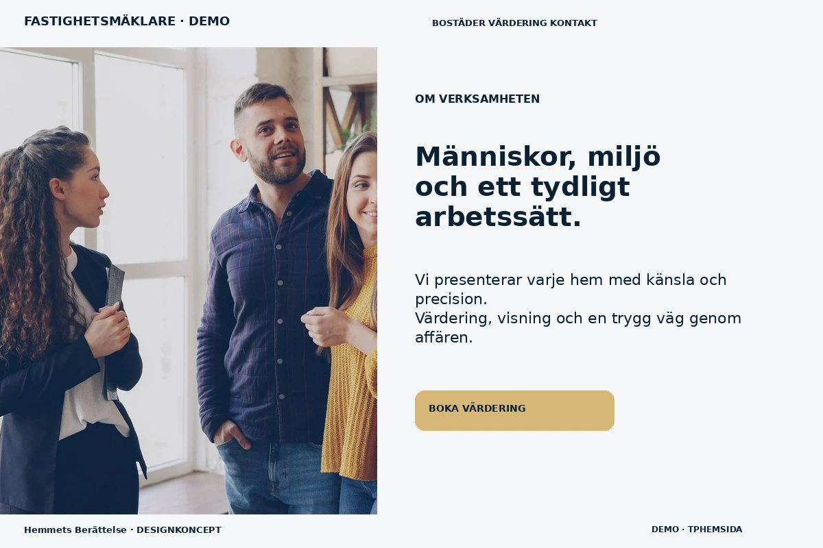 Hemmets Berättelse – Om verksamheten för fastighetsmäklare
