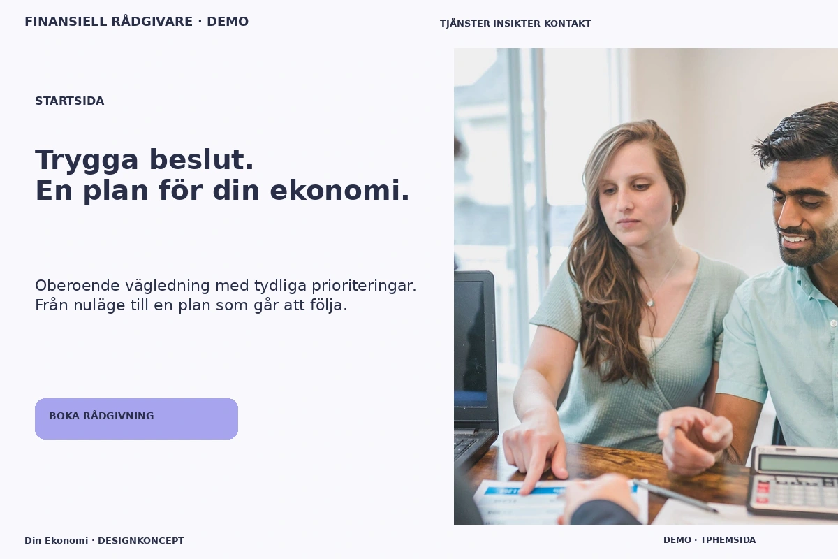 Din Ekonomi – Startsida för finansiell rådgivare