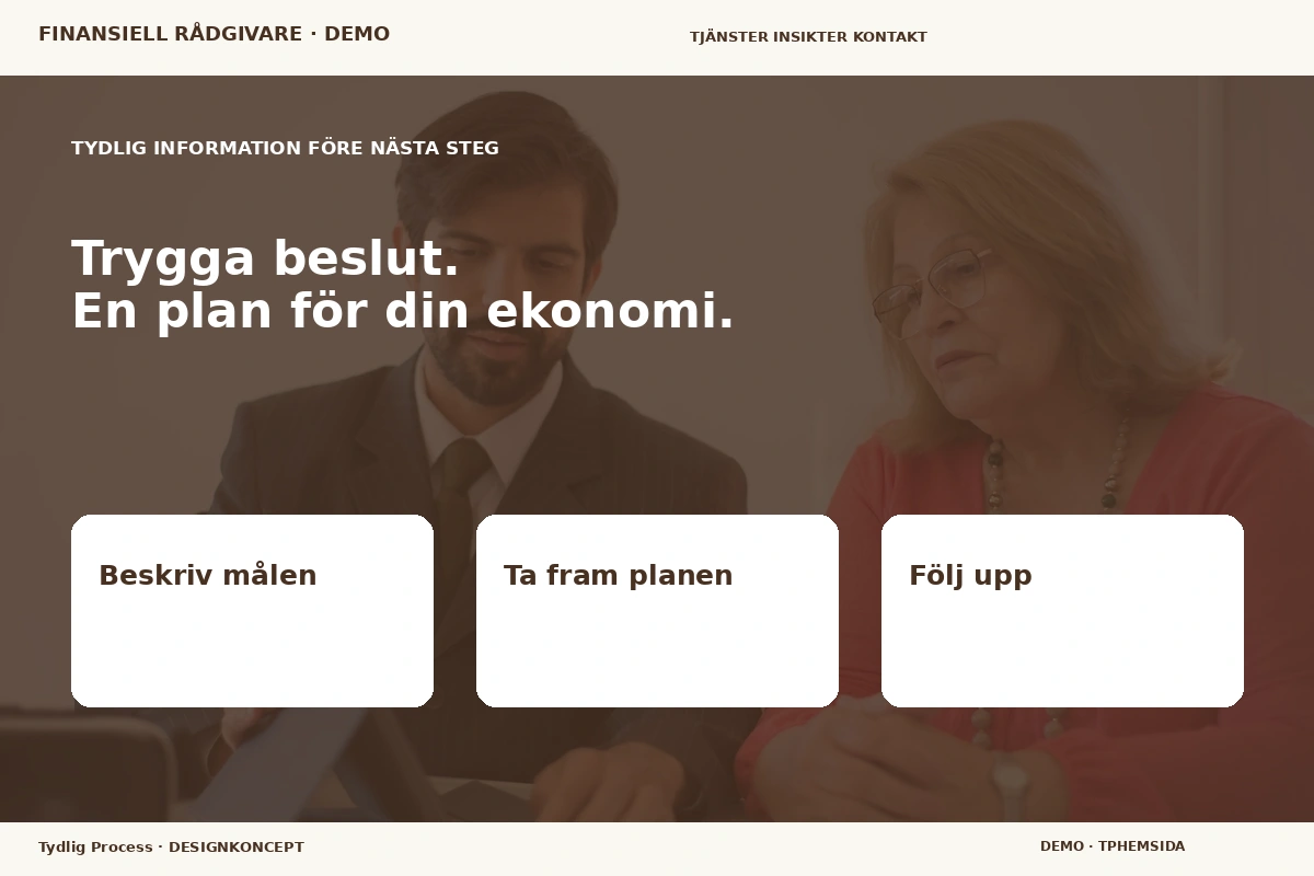 Tydlig Process – Inför ditt val för finansiell rådgivare