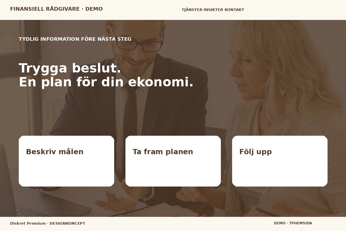 Diskret Premium – Inför ditt val för finansiell rådgivare