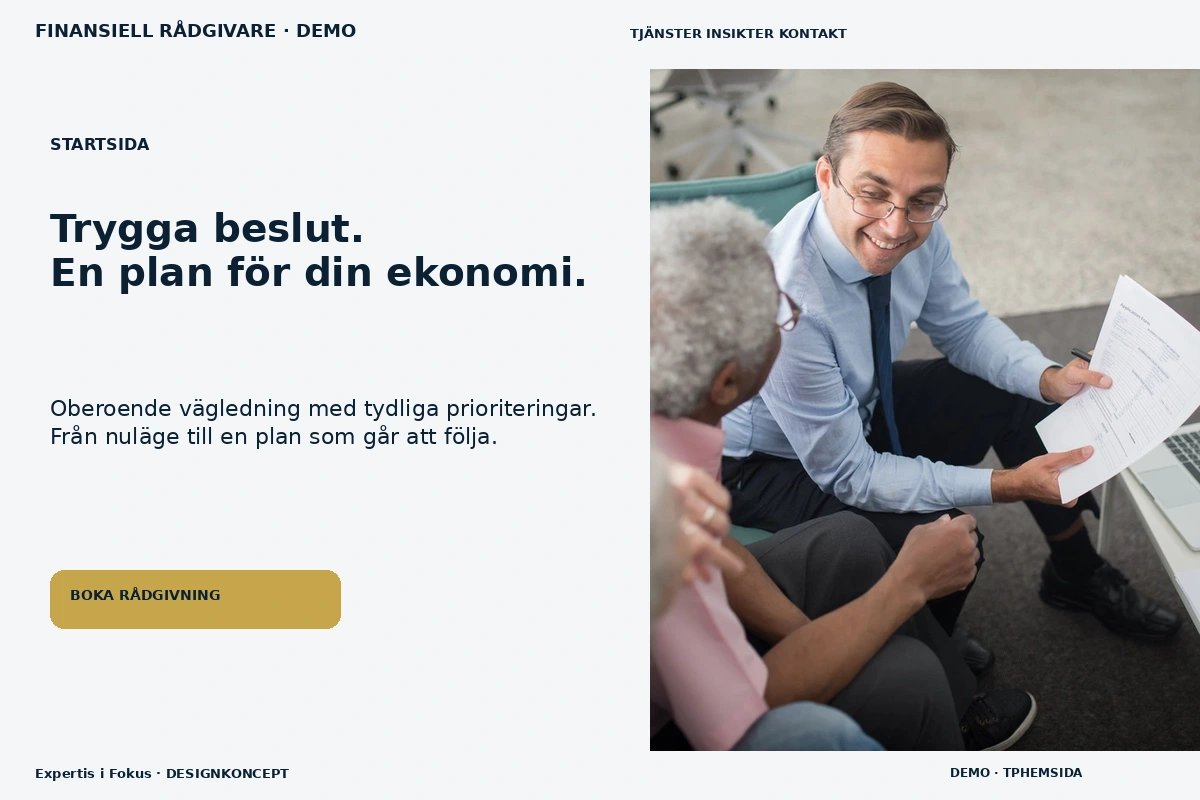 Expertis i Fokus – Startsida för finansiell rådgivare