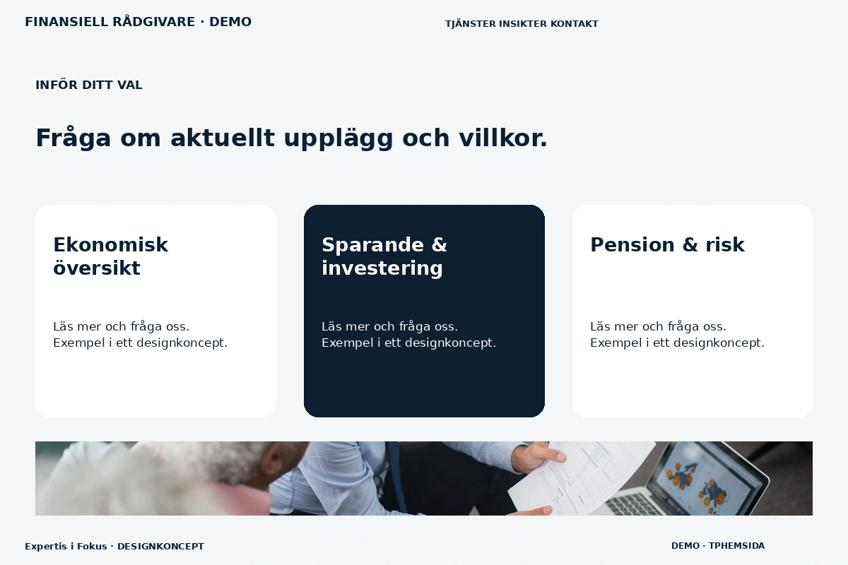 Expertis i Fokus – Alternativ & villkor för finansiell rådgivare