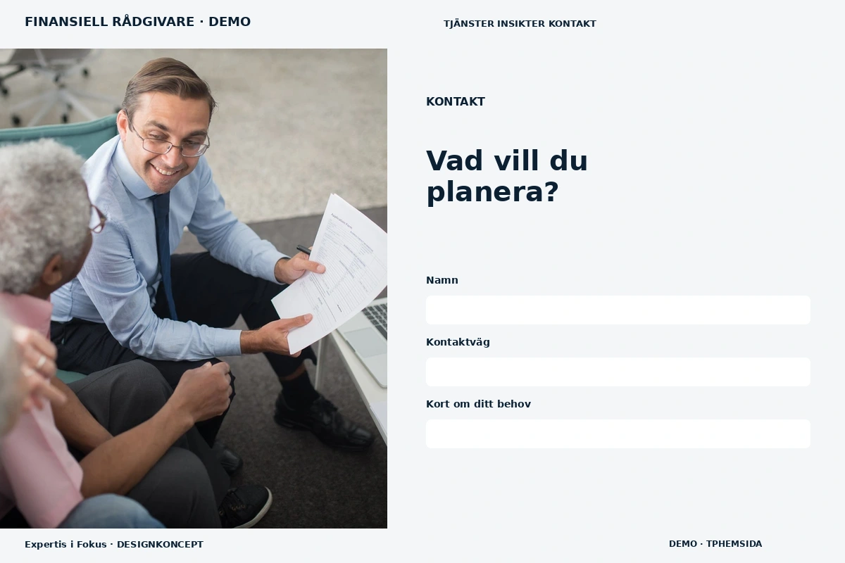 Expertis i Fokus – Kontakt för finansiell rådgivare