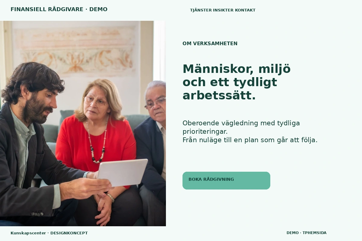 Kunskapscenter – Om verksamheten för finansiell rådgivare
