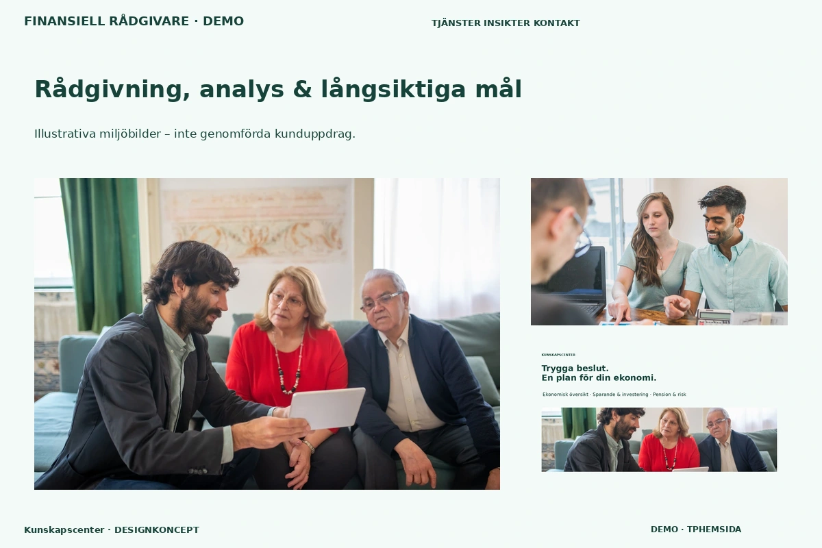 Kunskapscenter – Rådgivning, analys & långsiktiga mål för finansiell rådgivare