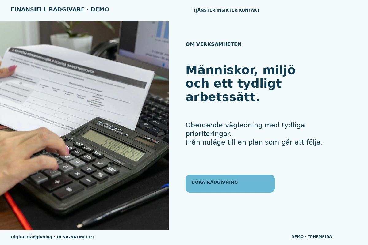 Digital Rådgivning – Om verksamheten för finansiell rådgivare